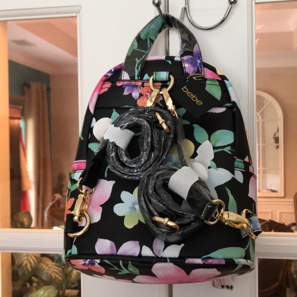 LAST ONE‼️-5🌟Bebe Floral Backpack w Tassel Zipper - Picture 4 of 8